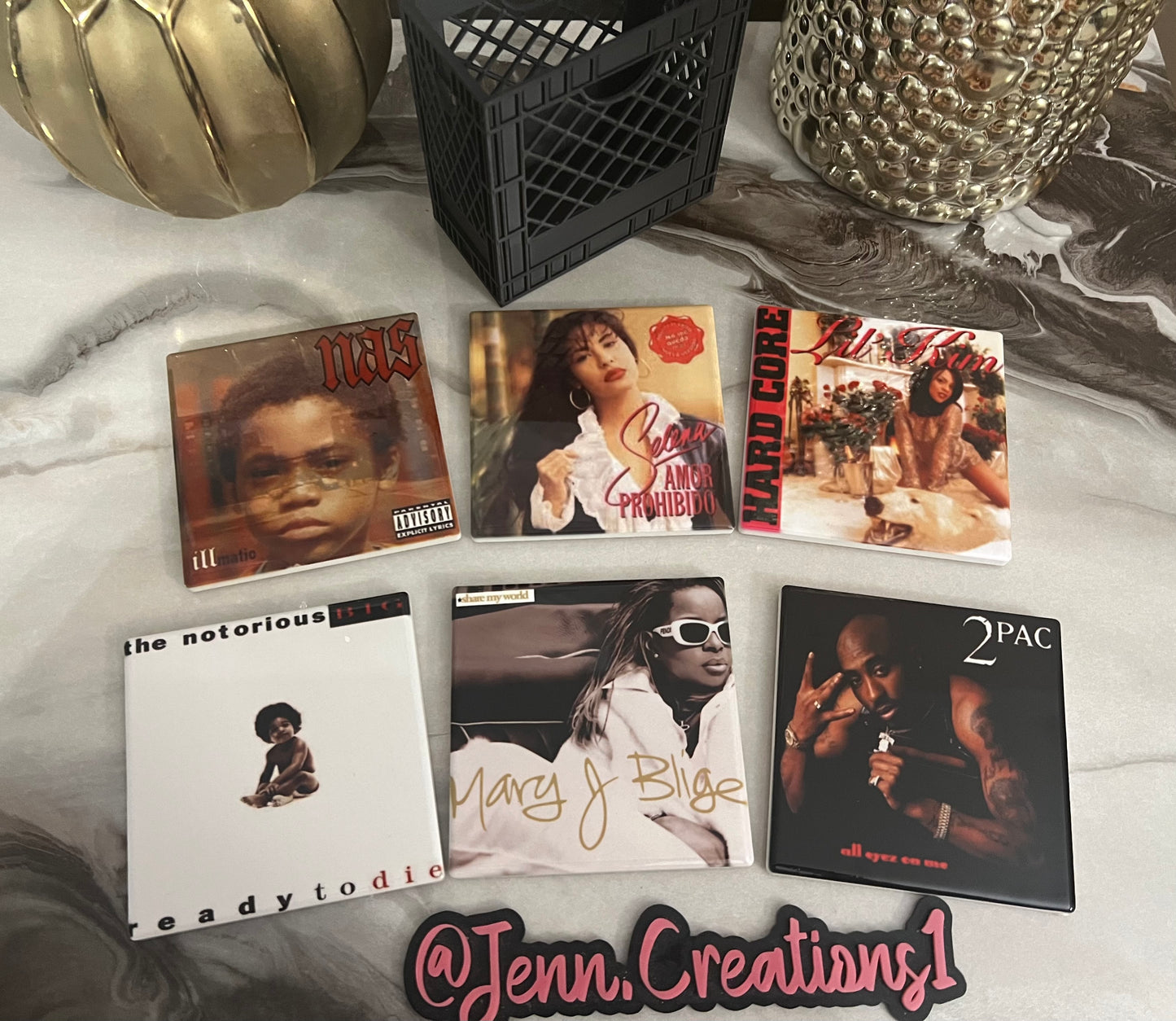 Custom Photo Coaster Set 3d Crate