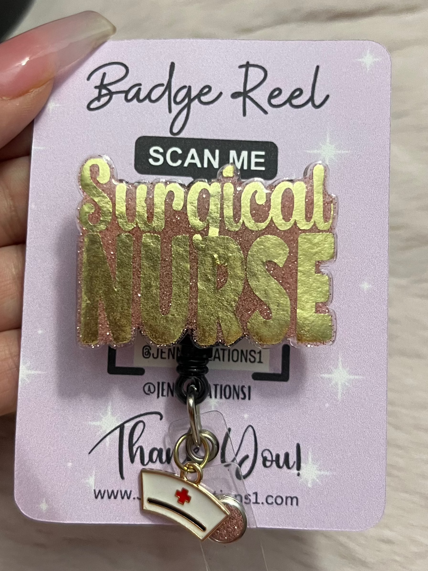 Surgical Nurse Badge Reel