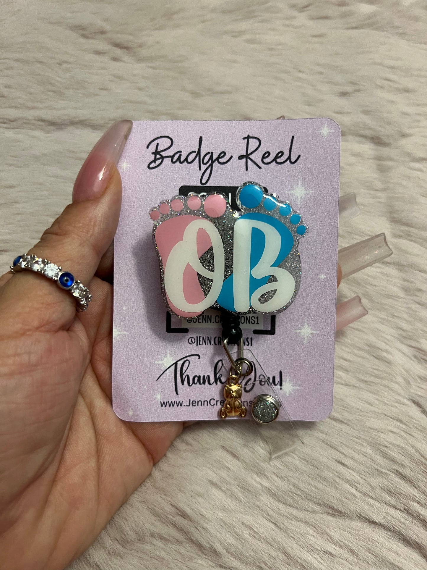 OB baby Feet Badge