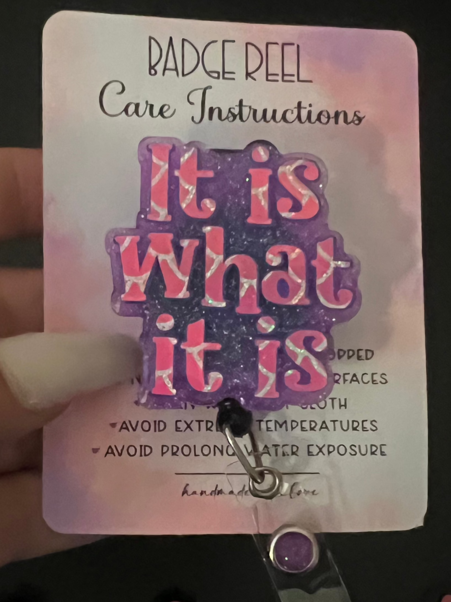 It is what it is Badge Reel