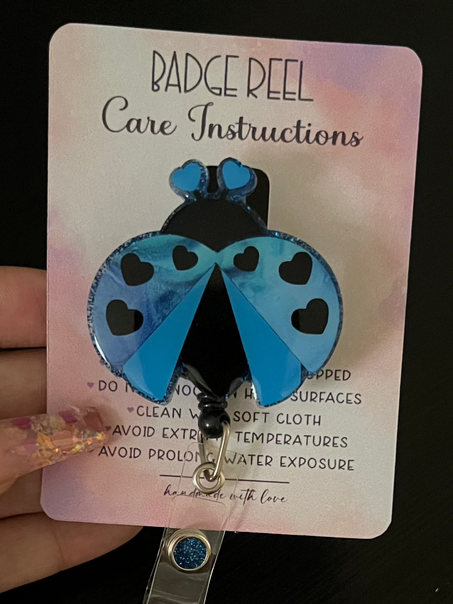 ladybug Badge Reel