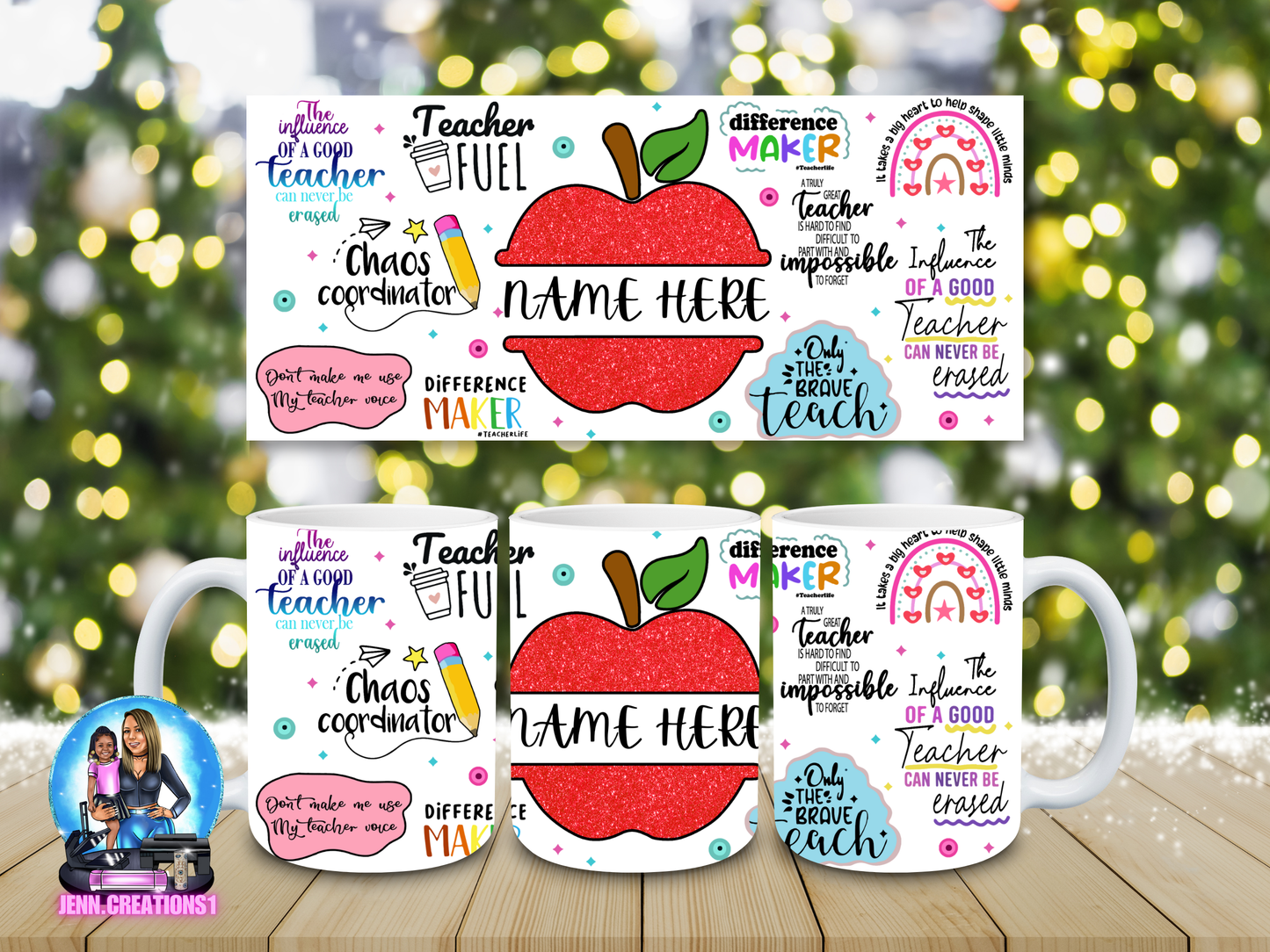 🍎 Personalized Teacher Mug