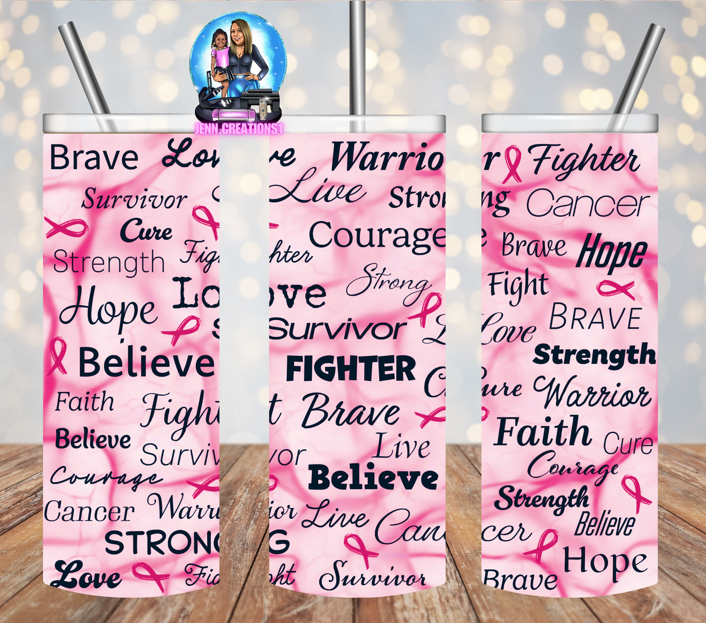 Cancer Survivor Fighter Brave Tumbler