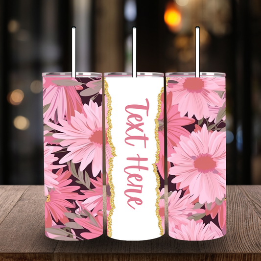 Floral Name Tumbler