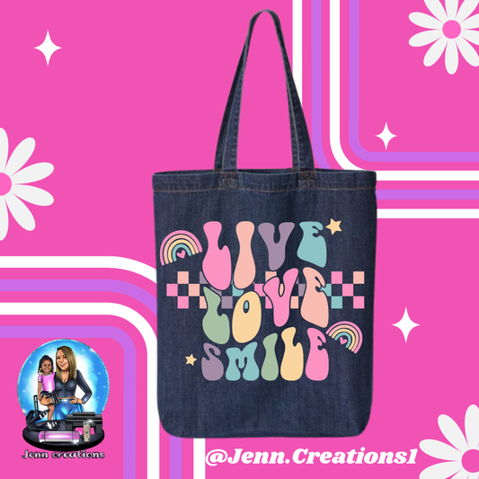 Live,Love,Smile Tote Bag