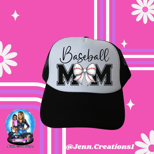 Baseball Mom Bow