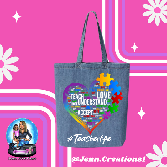 Teacher life Teach,Love,Understand Tote Bag