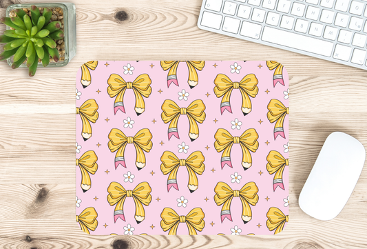 Pencil Bow Mouse Pad