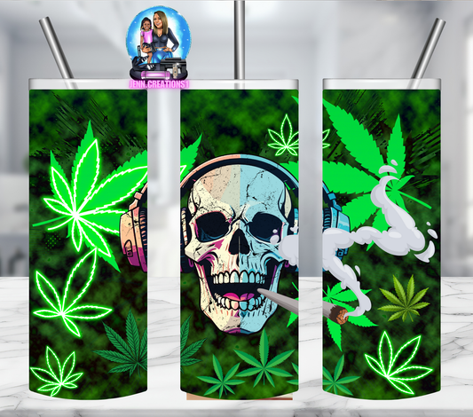 420 Skull Tumbler