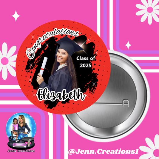 Graduation Pin Buttons
