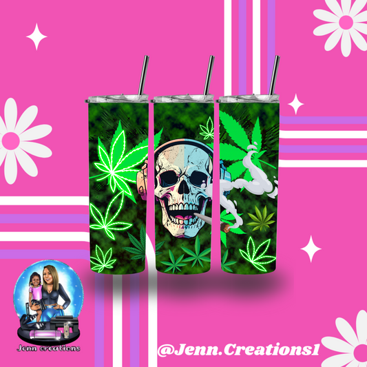 420 Skull Tumbler