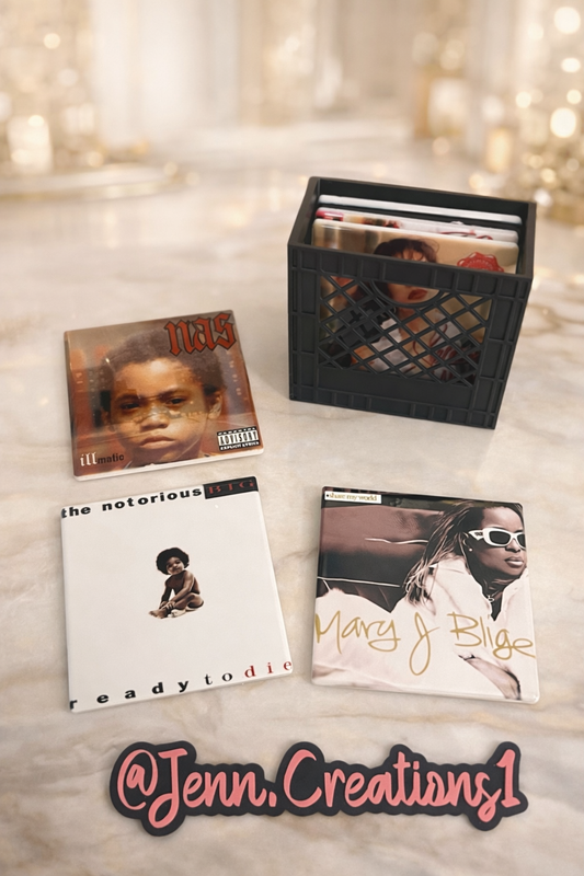 Custom Photo Coaster Set 3d Crate