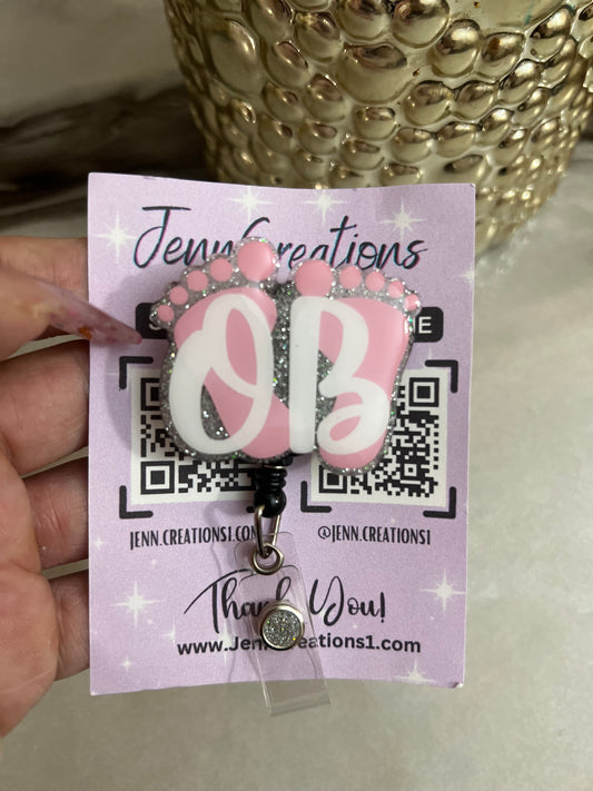 OB baby Feet Badge