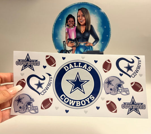 Dallas Foot ball UV DTF