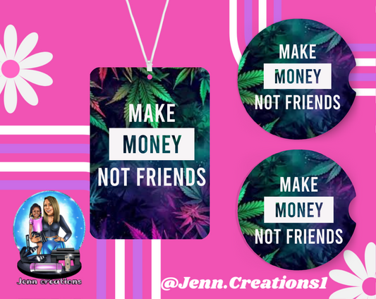 Make Money Not Friends Coaster  Set