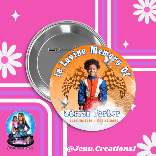 Memorial Pin Button