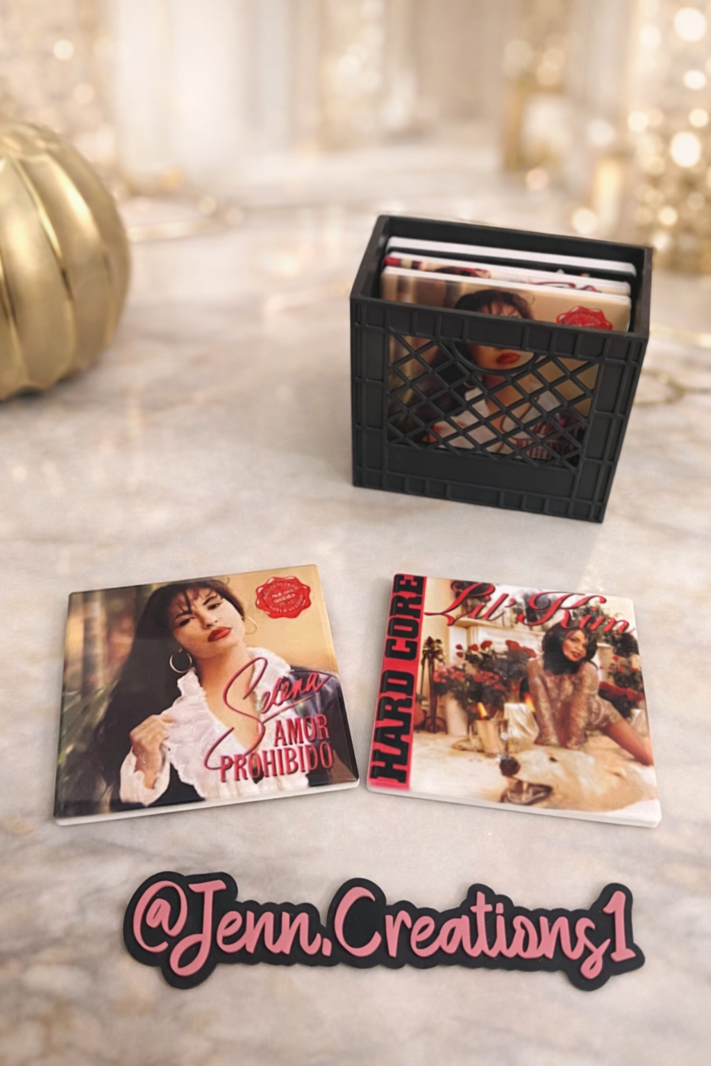 Custom Photo Coaster Set 3d Crate