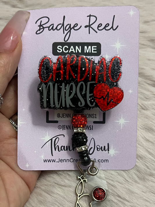 Cardiac Nurse badge Reel