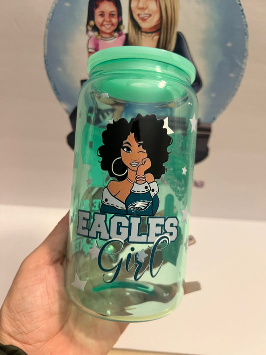Eagle Girl Libbey Glass