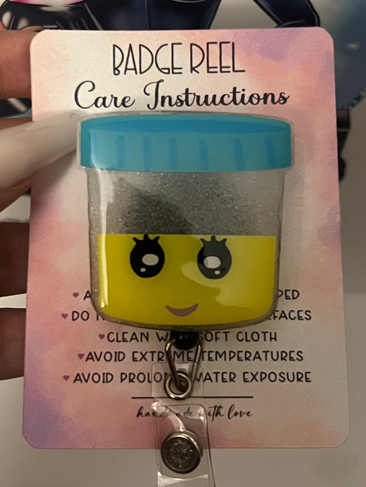 Urine Lab Badge Reel