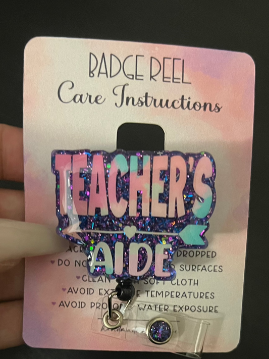 Teacher Aide Badge Reel