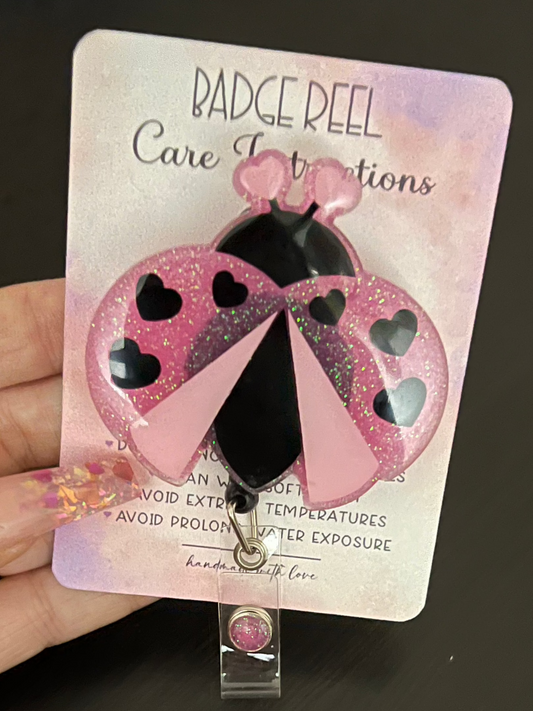 ladybug Badge Reel