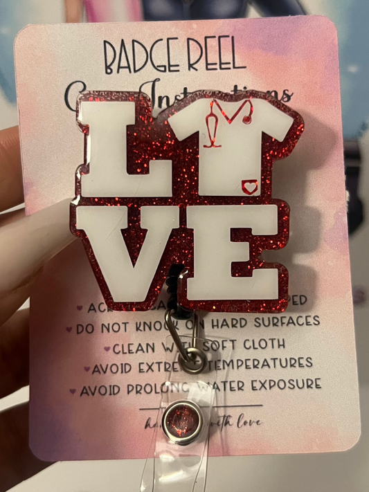 Love Scrubs Badge